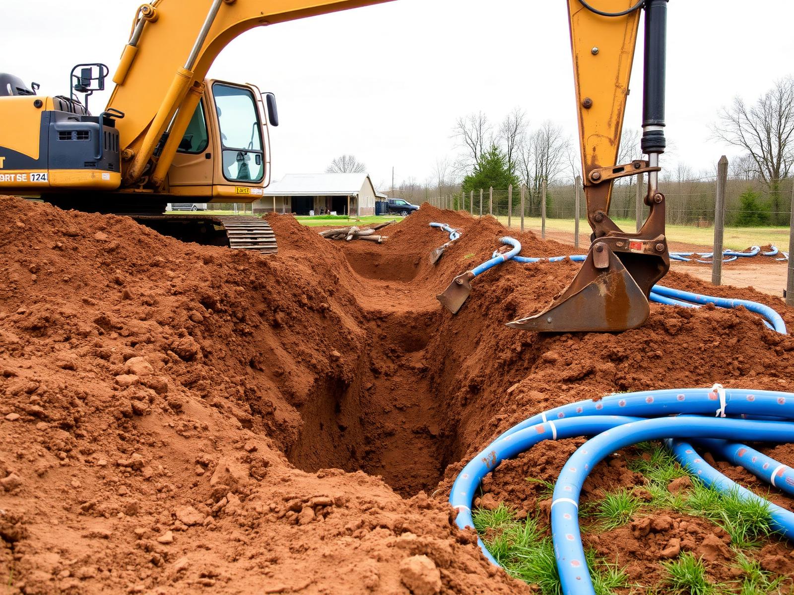Utility Trenching & Drainage — Buchanan Dirtworks, southern Missouri Ozarks